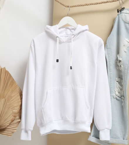 white hoodie